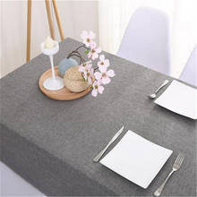 New Simple  Table Cloth Dining Table Waterproof Table Cover Solid Color Decor Tablecloth For Household Tablewear 2024 - buy cheap