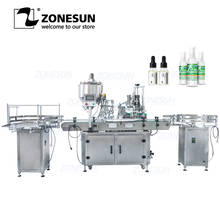 ZONESUN Full Automatic Production Line Small Bottle Eye Drop Vial Filling And Capping Machine Unscramble bottle machine 2024 - buy cheap