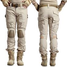 Тактические Брюки камуфляжные мужские брюки карго с наколенниками камуфляжные Battlefield SWAT армейские охотничьи страйкбол армейские брюки 2024 - купить недорого