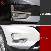 For Nissan X-trail X Trail Rogue 2017-2019 2020 Facelift ABS Chrome Front Foglight Fog Light Cover Trim Car Exterior Accessories 2024 - buy cheap