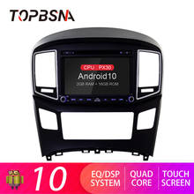 TOPBSNA-reproductor Multimedia con GPS para coche, Radio Estéreo 2 Din con Android 10, DVD, WIFI, Navi, para Hyundai H1 Grand Starex 2015, 2016, 2017, 2018 2024 - compra barato