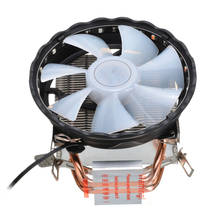CPU Cooler Radiator Led RGB Heatsink Cooling Fan 3Pin Silent CPU Cooling Cooler Heatsink Fan For Intel LGA 1150 1151 AMD 2024 - buy cheap