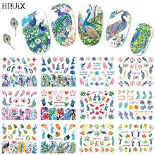 HNUIX 12pieces plume design nail sticker set jewelry flower animals geometry filigree decals tattoo Nail Art slider envelopes 2024 - buy cheap