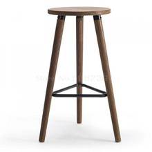 Cadeira de madeira legítima para pés, moderna, coque, sem cadeira de bar 2024 - compre barato