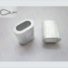 HQ vf01 oval mangas ponteira de alumínio cabo de aço aparelhamento hardware 1000 pçs/lote 3 MM/4 MM/5 MM/6 MM/8 MM/10 MM ponteiras de alumínio 2024 - compre barato