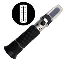Hot Sales 10pcs/lot RHB-32ATC 0-32% Brix Refractometer with Plastic Retail Box and ATC Function 2024 - buy cheap