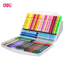 Deli stationery washable markers Drawing painting art supplies watercolor pen set for kids 2024 - buy cheap