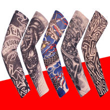 1Pc Outdoor Cycling Sleeves 3D Tattoo Printed Armwarmer UV Protection MTB Bike Bicycle Sleeves Arm Protection Ridding Sleeves 2024 - купить недорого