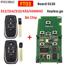 Placa de circuito lonsdor ft03 0120 312/314/433/434mhz keyless ir remoto inteligente chave pcb 8a chip para lexus para toyota alphard vellfire 2024 - compre barato