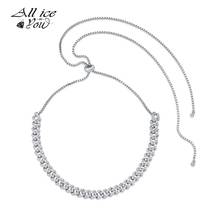 ALLICEONYOU AAA CZ Hip Hop Plated High Quality Miami 8mm Cuban Chain Iced 8inch With 24inch Tail chain Necklace Jewelry For Gift 2024 - buy cheap