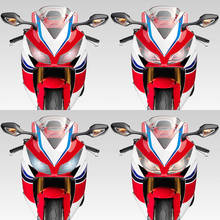 Tampa de proteção do farol, para honda cbr1000rr, 3d, com adesivo de emblema, para farol 2024 - compre barato