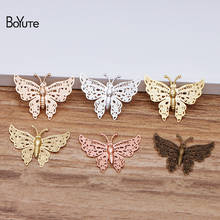 BoYuTe-Colgante de mariposa de filigrana, material de joyería artesanal, 20 piezas, 6 colores, 35x26MM 2024 - compra barato