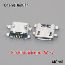 ChengHaoRan-Conector Micro USB para Redmi 6, 6pro, 6A, S2/NOTE 5A, puerto de carga, reparación de interfaz de datos usb móvil, 100 unids/lote 2024 - compra barato
