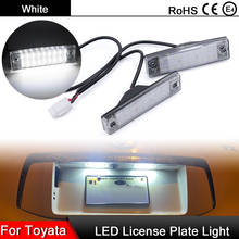 2Pcs White LED License Plate Light Number Plate Lamp For Toyota Land Cruiser Prado TRJ150 GRJ15 GDJ15 Lexus GX 470 2024 - buy cheap