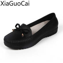 Round Toe Women Flat Shoes Waterproof Slip on Ladies Casual Shoes Low-top Shallow Women Flat Shoes 2024 - buy cheap