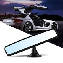 Зеркало заднего вида для салона автомобиля, универсальное широкоугольное с установкой на присоске 2024 - купить недорого