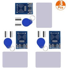 3pcs RFID Kit Mifare RC522 RFID Reader Module with S50 White Card and Key Ring for Arduino Raspberry Pi 2024 - buy cheap