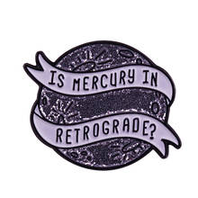 Mercury retrograde glitter brooch great astrology lover collection 2024 - buy cheap