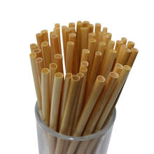 100pcs/pack Natural Wheat Straw Disposable Straw Degradable Drinking Supplies 2024 - buy cheap