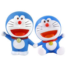 10cm anime japonês robótico gato doraemon figuras pvc modelo de brinquedo boneca presentes de aniversário para crianças 2024 - compre barato