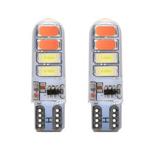 Luz estroboscópica para coche, bombillas de luz LED T10 W5W, 194, 168, 5630, 8SMD, de dos colores, 12V, 2 uds. 2024 - compra barato