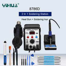 YIHUA-Estación de soldadura 8786D, pistola de aire caliente SMD, estación de retrabajo BGA con función de sueño y modo de trabajo automático 2024 - compra barato