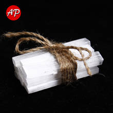 10pcs Natural White Quartz Selenite Crystal cudgel Gypsum Rough Minerals Specimen Point diy cudgel 2024 - buy cheap