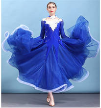 Modern dance clothes female national standard ballroom dancing performance dress social dance costumes full-skirted dress MQ288 2024 - buy cheap