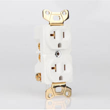 HiFi Gold Plated US 20A AC Duplex Receptacles Wall Outlet Power Distributor 2024 - buy cheap