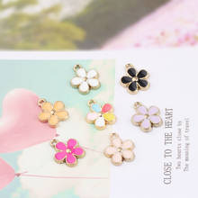 20Pcs Colorful Enamel Little Flowers Charms Oil Drop Plant Metal Pendant For Earrings Bracelet DIY Jewelry Making Accessories 2024 - buy cheap