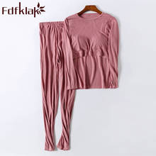 Пижама для беременных Fdfklak, M-3XL, размера плюс, пижама с длинным рукавом для беременных 2024 - купить недорого