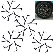 1 Set Car Wheel Hub Tyre Sticker Decal Cover Vinyl Carbon Fiber Style Fit for Toyota C-HR CHR 2018 2019 2020 2021 2024 - buy cheap