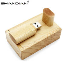 SHANDIAN деревянный usb флеш-накопитель, 4 ГБ, 16 ГБ, 32 ГБ, 64 ГБ 2024 - купить недорого