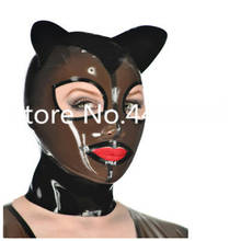 Mascarilla de látex de cabeza completa para mujer y gato, máscara de cosplay con capucha de goma, fetiche, bonita oreja, Sexy, de michael myers, hecha a medida 2024 - compra barato