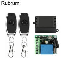 Rubrum 433 Mhz DC 12V 1CH Relay Receiver Module Universal Wireless Remote Control Switch RF Transmitter Electronic Lock Control 2022 - buy cheap