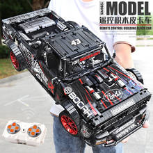 Construcción del Ford Mustang Hoonicorn para niños, 23016, 2886 piezas, F-150, coche de carreras, MOC, 22970, 34316, bloques de construcción, juguetes para niños, regalos de navidad 2024 - compra barato