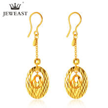 JLZB 24K Pure Gold Earring Real AU 999 Solid Gold Earrings Nice Good  Upscale Trendy Fine Jewelry Hot Sell New 2020 2024 - buy cheap