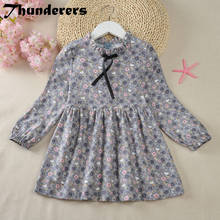 Thunderers Spring Autumn Kids Princess Dress For Girl Long Sleeve Printed Floral Children Party Dresses Todddler Baby Costume 2024 - buy cheap