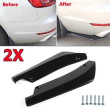 Spoiler difusor de fibra de carbono para para-choque traseiro, 2 peças, universal, fibra de carbono, protetor, para benz, bmw, ford 2024 - compre barato