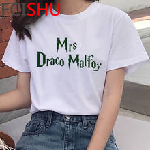 Draco Malfoy tshirt female ulzzang 2021 couple clothes t shirt harajuku couple clothes 2024 - buy cheap