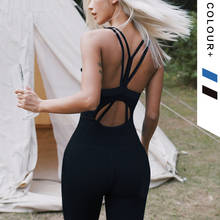 One-piece Sport Jumpsuit Women Sportswear Female Yoga Set Fitness Sexy Ensemble Workout Gym Wear Running Clothes Tracksuit 2024 - buy cheap