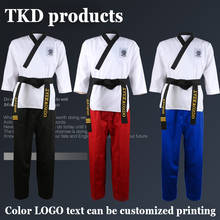 Uniformes profesionales de Taekwondo para hombres y mujeres, trajes de práctica de Karate, uniformes de entrenamiento de Taekwondo para niños, trajes de competición 2024 - compra barato