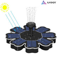 AMKOY-bomba de fuente alimentada por energía Solar, 1,6 W, para exteriores, estanque Solar, Mini piscina de baño para aves, 4 pulverizadores, suministros de decoración de jardinería 2024 - compra barato