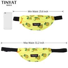 TINYAT-riñonera con cinturón para mujer, bolso para teléfono, dinero, viaje en la playa, informal, de frutas, multicolor 2024 - compra barato