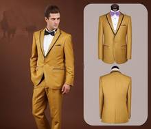 Vestidos de graduación para hombre, hecho a medida traje de boda, traje de esmoquin para novio de boda, ropa de hombre mejor, traje de 3 piezas (chaqueta + Pantalones + chaleco) 2024 - compra barato