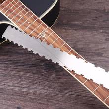 Guitarra pescoço régua à prova de ferrugem de aço inoxidável corda pitch medição luthier ferramenta para baixo equipamento de música acessórios acessório 2024 - compre barato