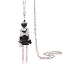 Collar llamativo de cadena larga para mujer, colgante bohemio de aleación, accesorio de joyería hecho a mano 2024 - compra barato