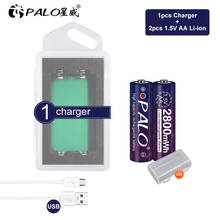 1.5v AA battery original batttery 2800mWh 1.5V Lithium aa rechargeable battery 1.5v stable voltage 2024 - buy cheap