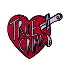 True Crime Enamel Pin Serial Killer Brooch murder stories Badge horror your windows series Accessory 2024 - buy cheap