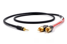 A54 HIFI TRRS сбалансированный 2,5 мм до 2 RCA мужской аудио кабель для Cayin N5 Iriver AK240 AK380 AK120II Amp onyo DP-X1 2024 - купить недорого